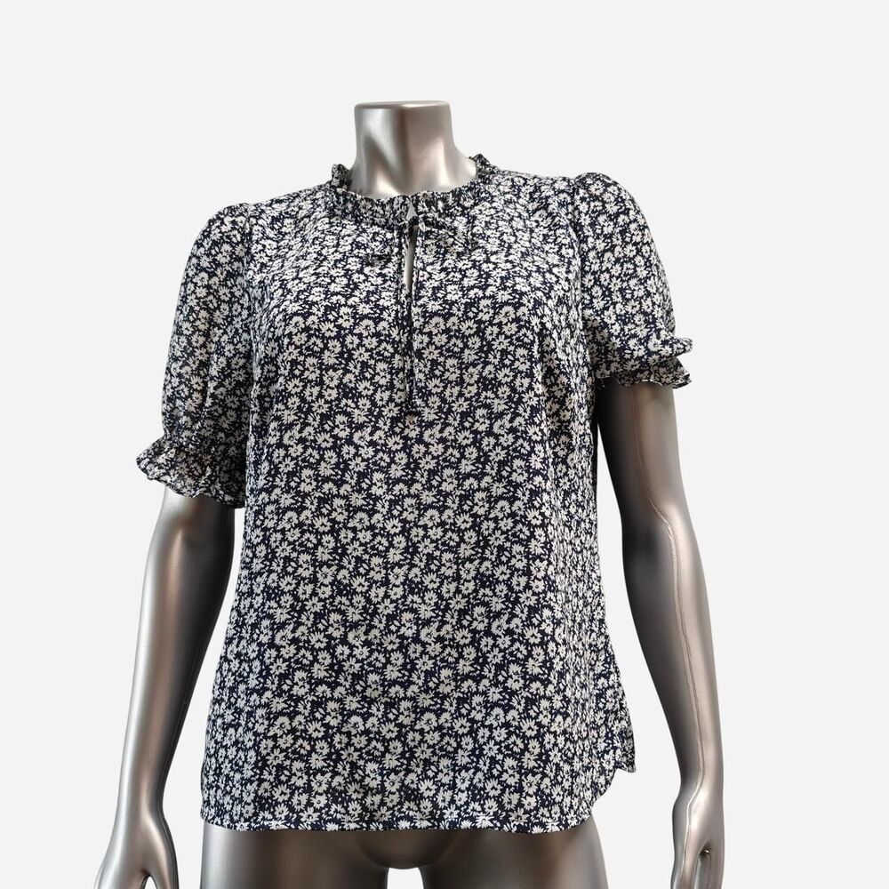 Jcrew Women's Blue and Navy Blouse